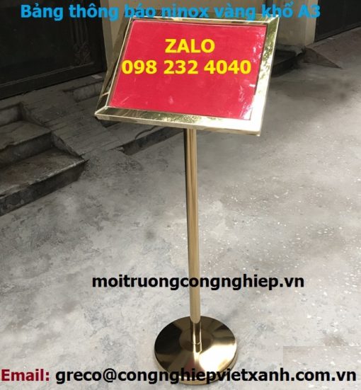 Bảng thông báo inox A3